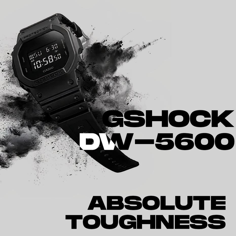 ★ KW8 Jam Tangan Pria Casio G Shock DW-5600 Water & Shock Resistant Digital Hitam By 9 Hours Indones