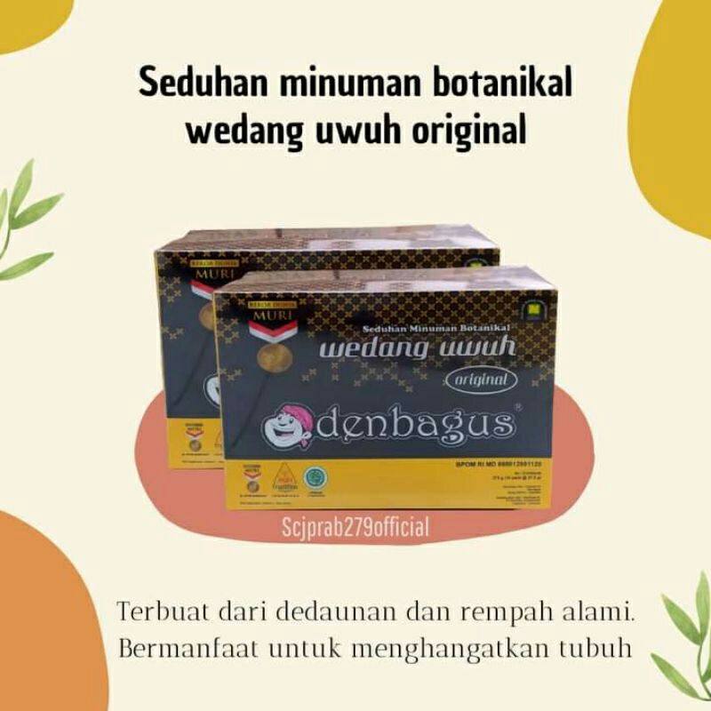 

DENBAGUS WEDANG UWUH ORIGINAL 10 sachet