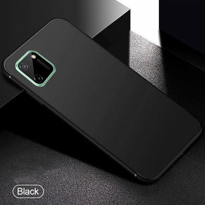 SOFT CASE REALME C12 BLACK MATTE ORIGINAL SLIM BABY SKIN SOFT TOUCH