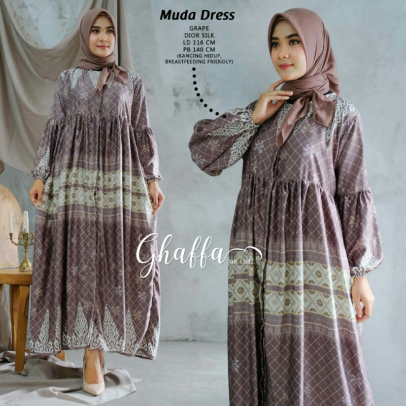 MUDA DRESS BY GHAFFA THE LABEL | MAXI DRESS | GAMIS