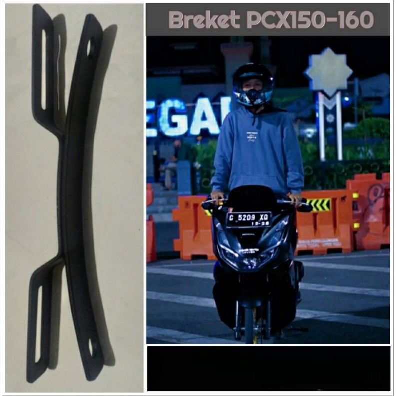 DUDUKAN PLAT  NOMOR HONDA  PCX 150-160