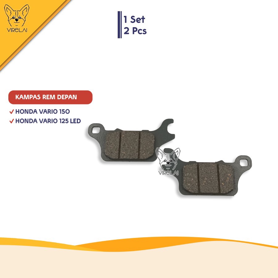 Discpad/Kampas Rem Depan Vario 150 / Vario 125 LED NEW [ISHIMA]