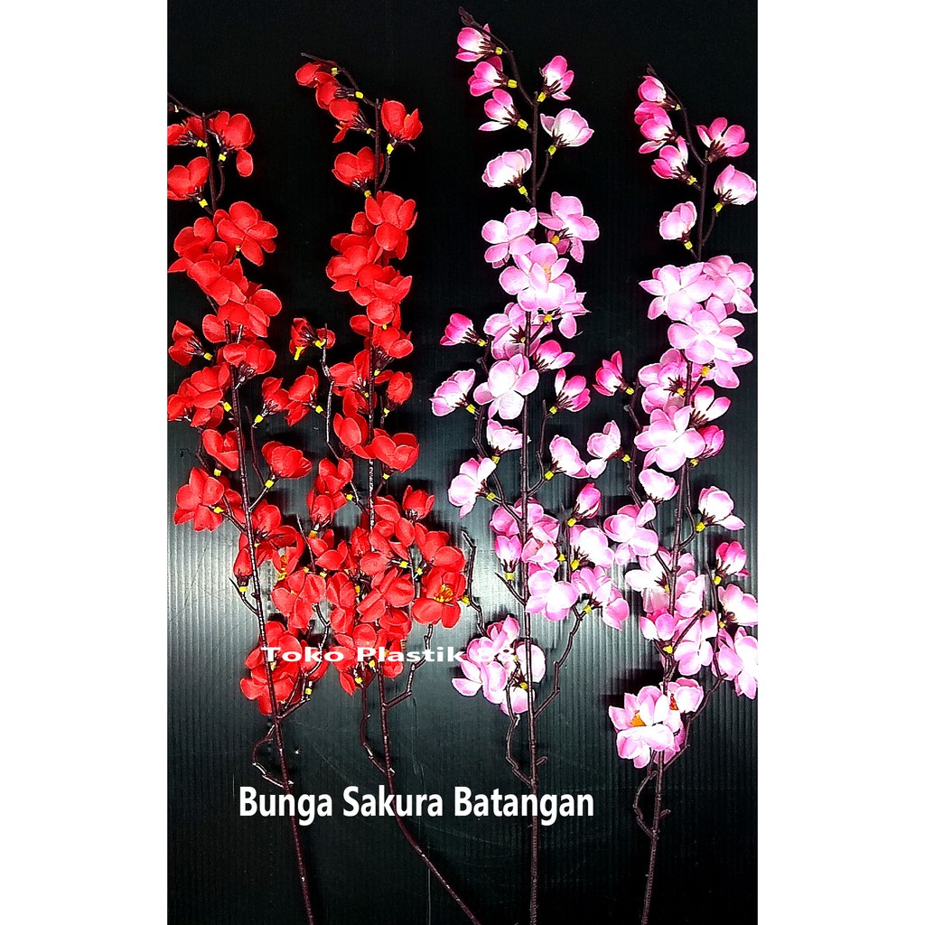 Dekorasi Imlek Hiasan Bunga Sakura Batangan minimal 3 pcs Dekorasi Imlek Hiasan Bunga Sakura Batangan minimal 3 pcs