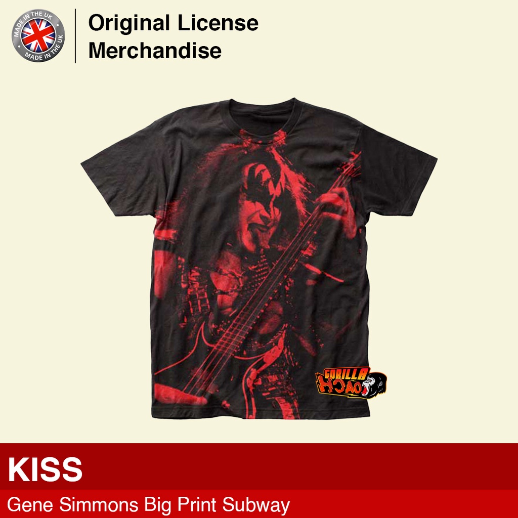 Kaos Baju Tshirt Rock Metal Musik Band Official Original Import US Premium KISS Gene Simmons Big Pri