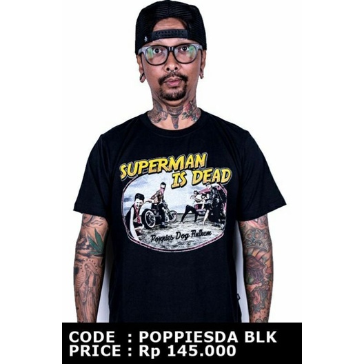 BAJU SUPERMAN IS DEAD / POPIESDA BLK