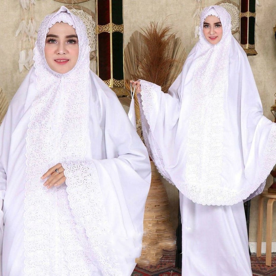 Mukena Dewasa Fatimah Khadijah Bordir Dewasa ori Full Bordir