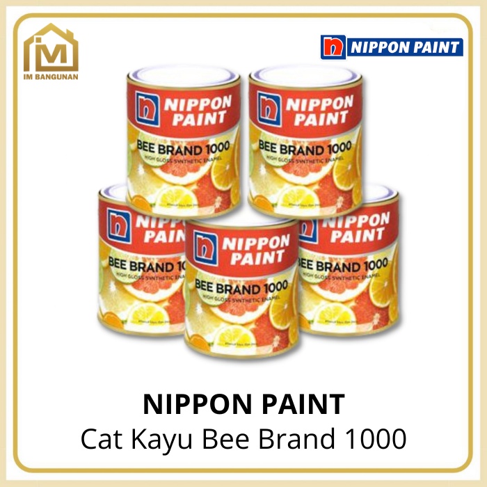 Nippon Paint Cat Kayu &amp; Besi Bee Brand 1000 0.9L