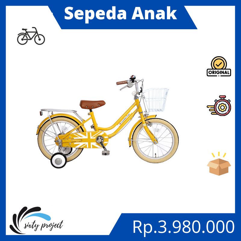 SEPEDA ANAK LONDON TAXI / LONDON TAXI KIDS BIKE 16L MUSTARD - ORIGINAL
