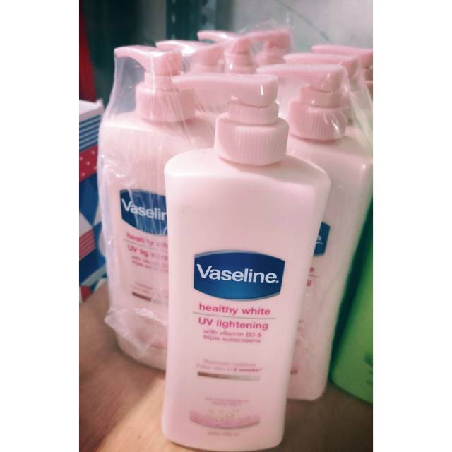 CRIShop - Handbody vaseline pump healty white 400ml