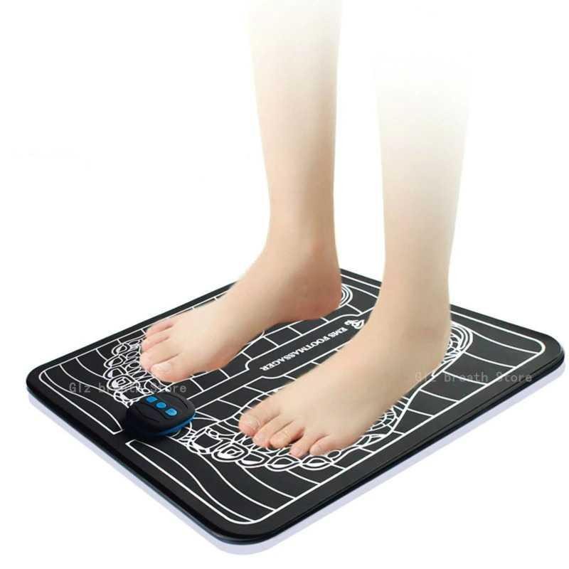 Pemijat Kaki Elektrik USB Rechargeable Pulse EMS Muscle Mat - EMS15 - Black