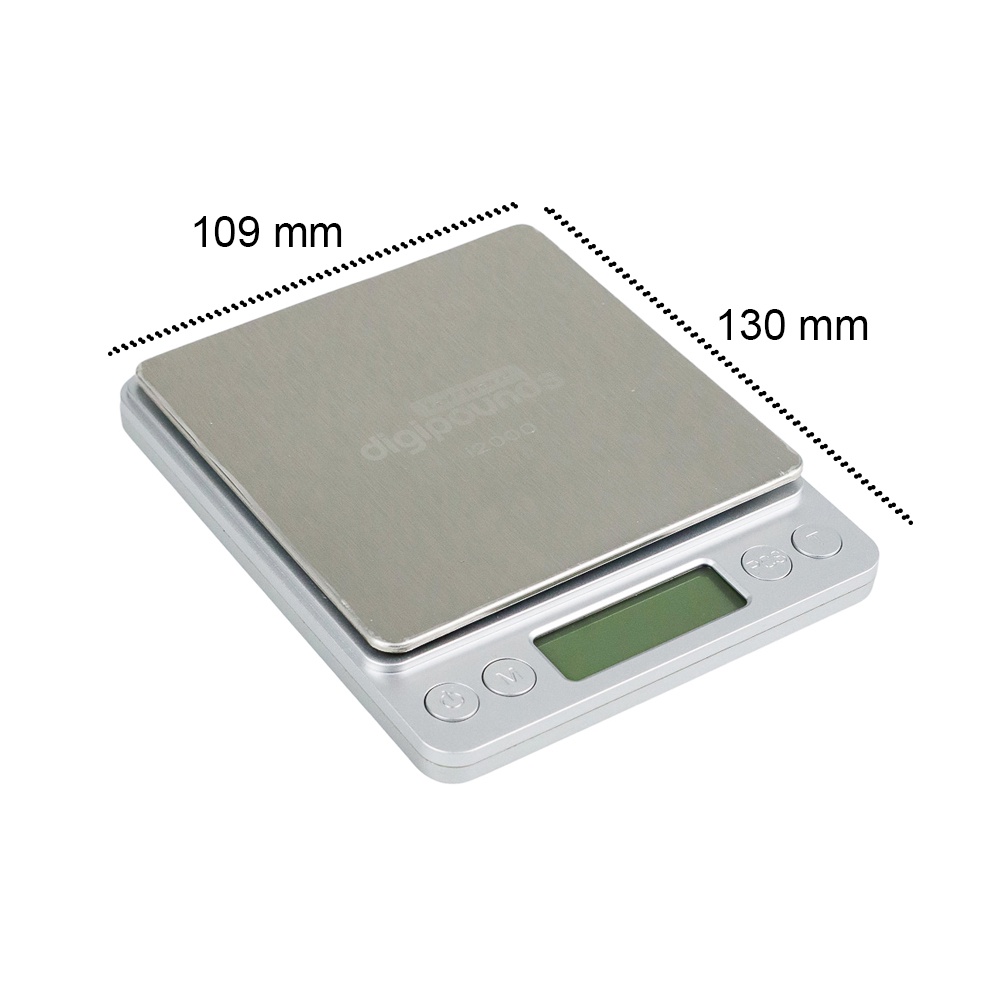 Taffware Digipounds Timbangan Dapur Mini Digital Platform Scale 1kg 0.1g - i2000