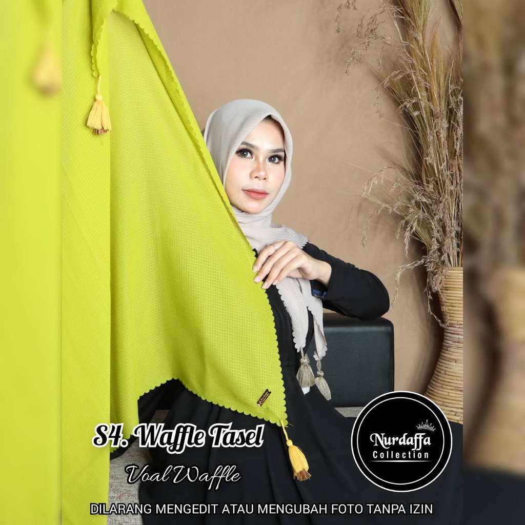 Jilbab segi-empat wafel ori nur daffa