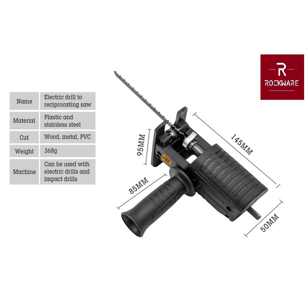 ROCKWARE RW-CSCH01 - Reciprocating Curve Saw Conversion Head