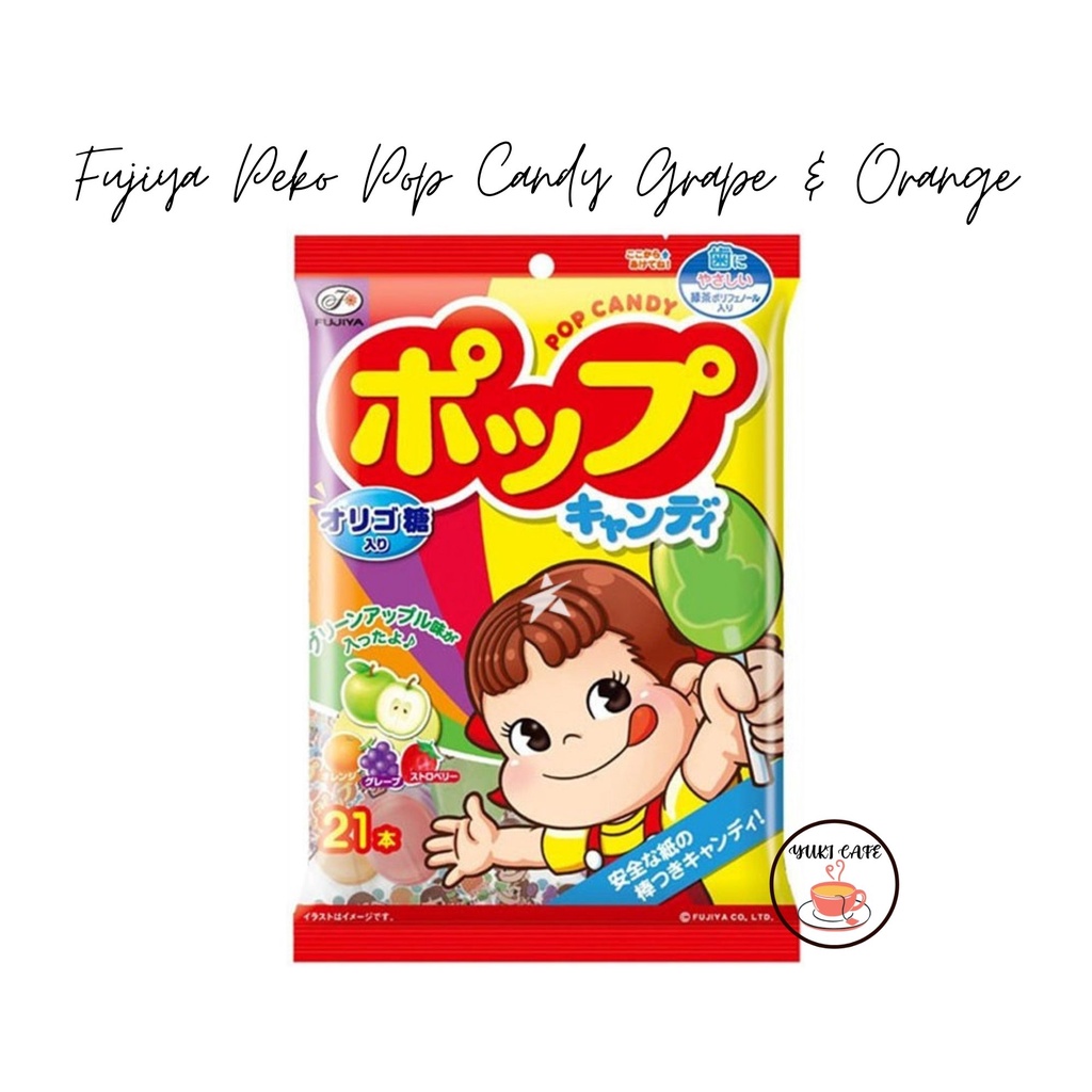 

PERMEN - "FUJIYA" PEKO POP CANDY GRAPE & ORANGE