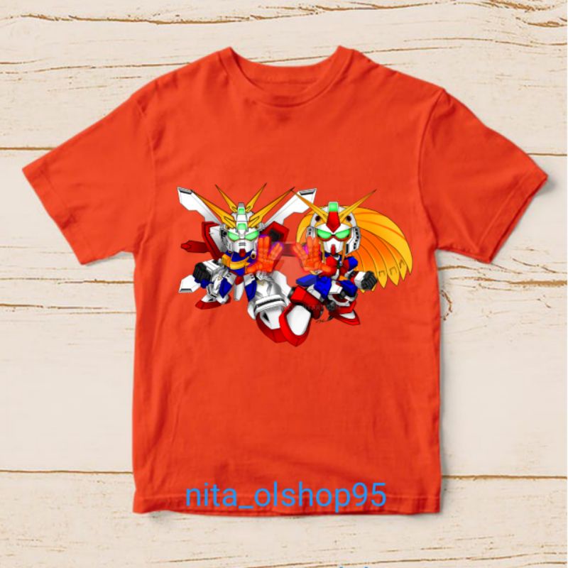 baju anak robot Gundam kaos anak