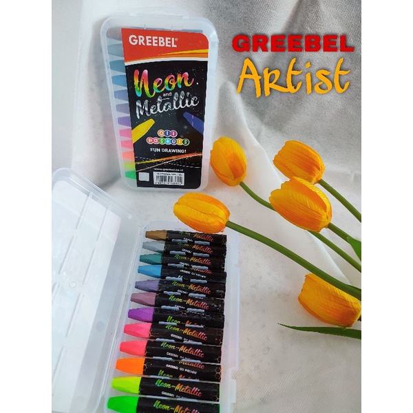

Crayon Greebel Neon Metalic 12 Warna