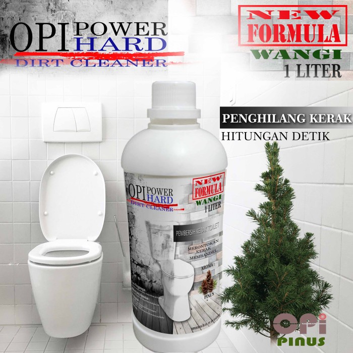 Pembersih Kerak Toilet 1 Liter Wangi Pinus dan varian lainnyaFormula Baru pilihan wangi Produk OPI baru by Ovelly shop sudah ada izin edar resmi by Oke sabun suplayer