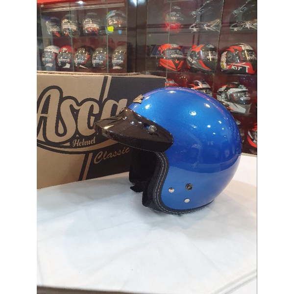 Helm Asca Bogo Retro Solid Pet
