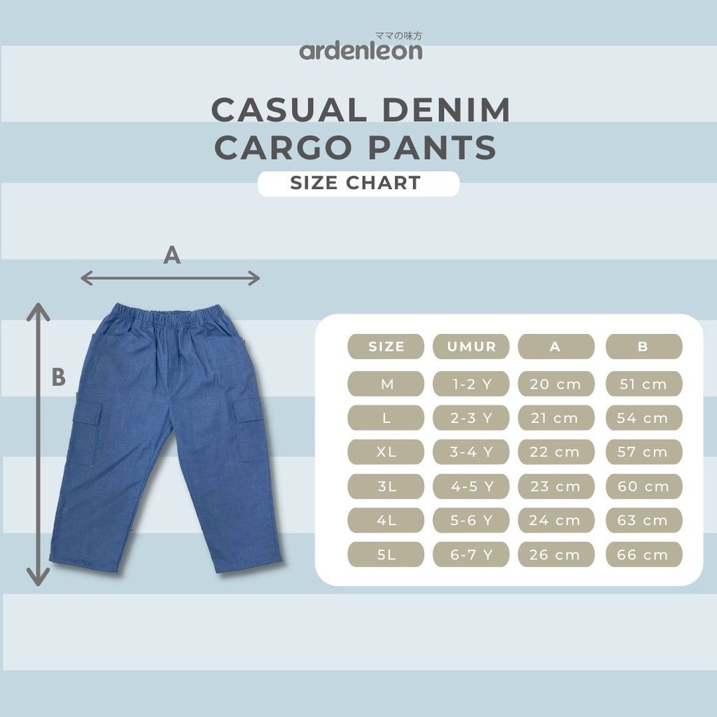 Ardenleon - Casual Denim Cargo Pants