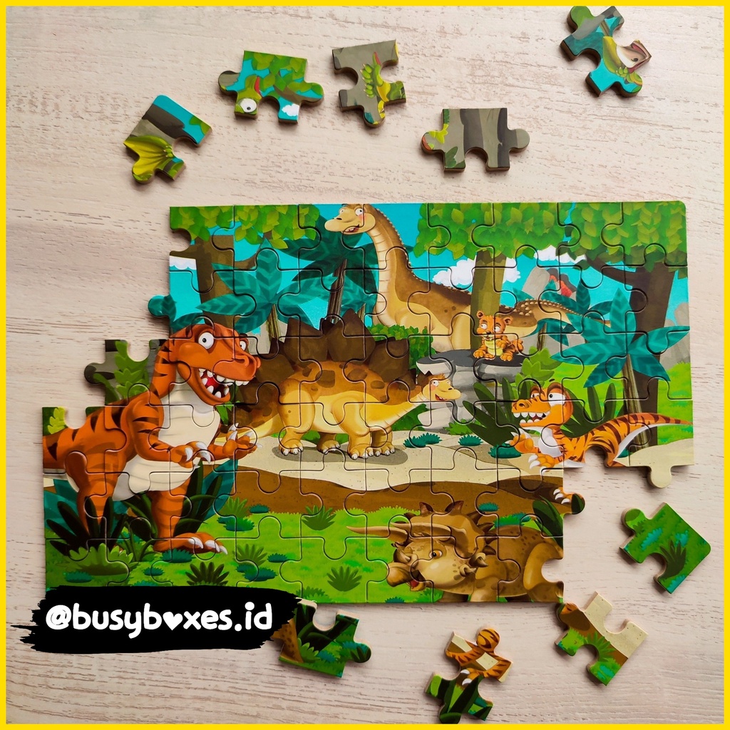 [busyboxes.id] Mainan edukasi puzzle dinosaurus