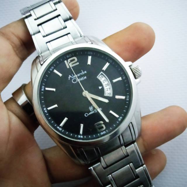 Jam Tangan Preloved Alexandre Christie AC 8289MD Classic Second Pria