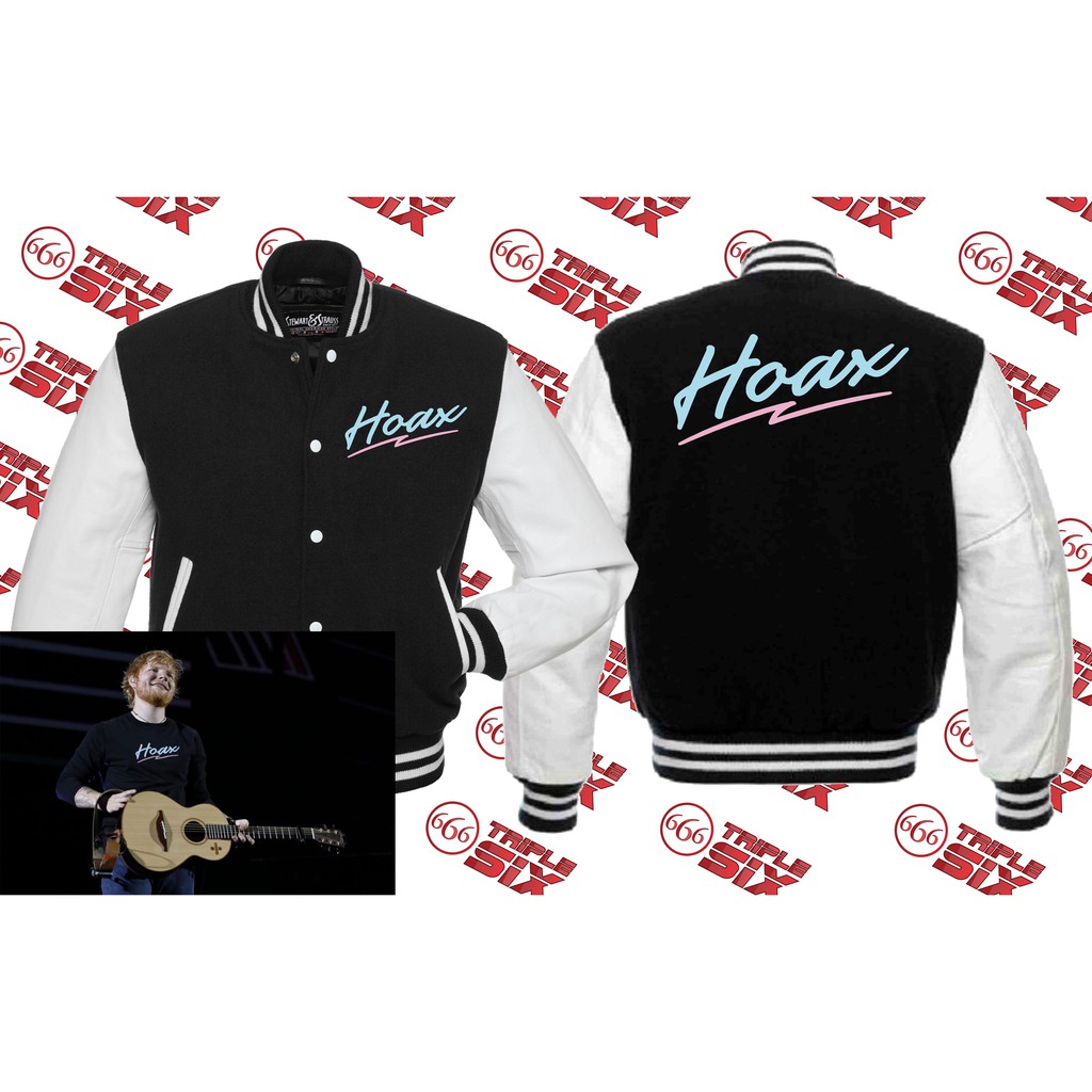 Jaket Varsity Hoax Ed Sheeran