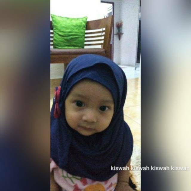 JILBAB ANAK Cantik / Comel / Warna Navy