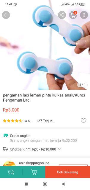 Pengaman Laci Lemari Pintu Kulkas Anak/kunci Pengaman Laci