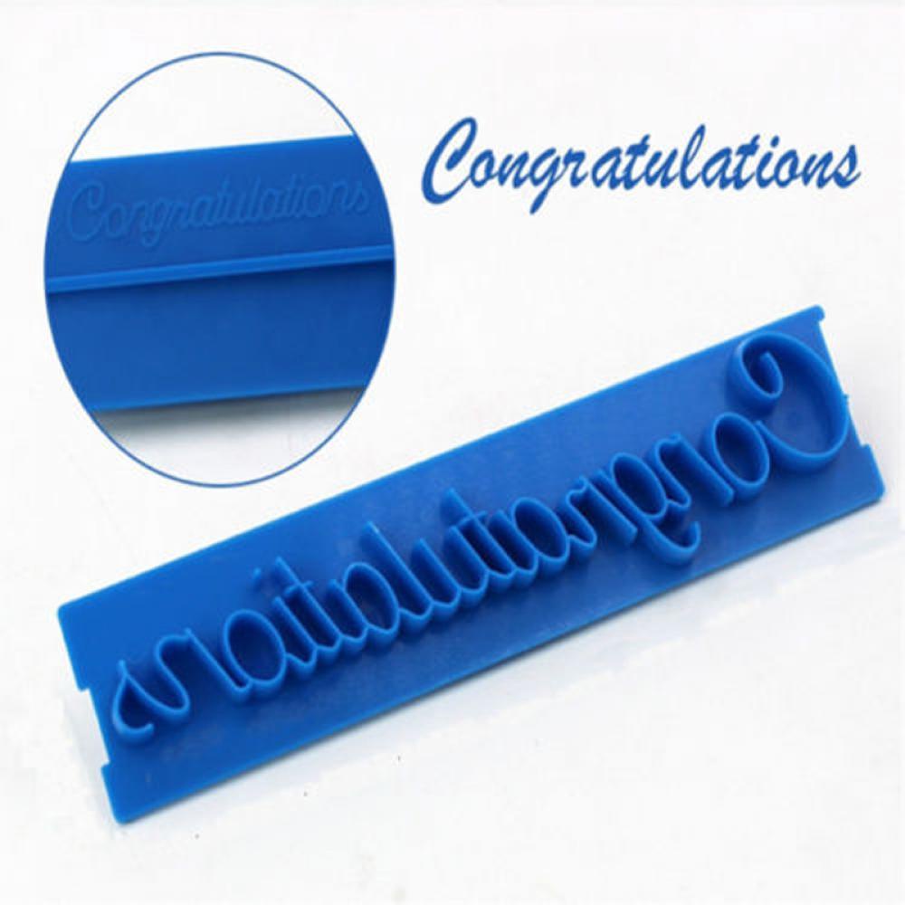 Solighter 6PCS Cetakan Kue Icing Fondant Cutter Alat Baking Happy Birthday