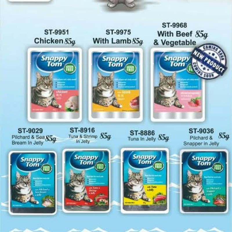 SNAPPY TOM WETFOOD POUCH 85 G