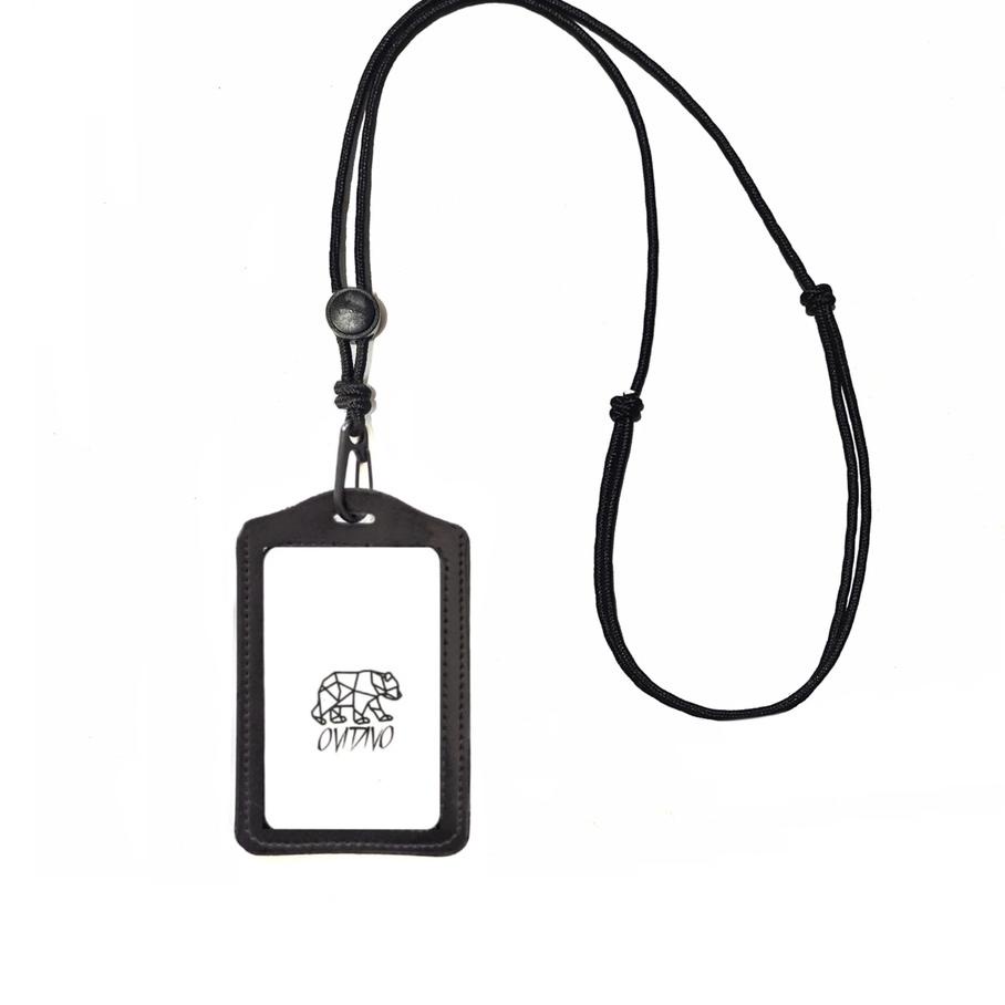 

(COD )NEW_PRODUCTSimple Lanyard paracord Id card nametag kulit