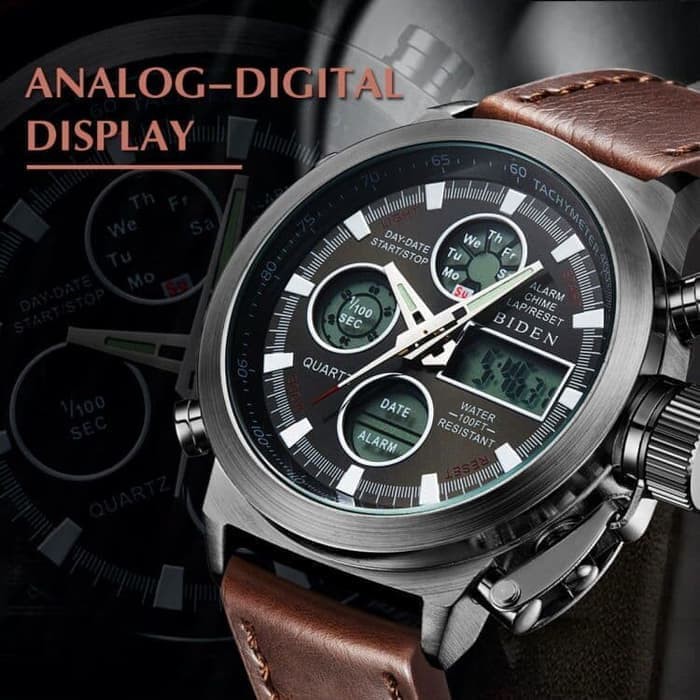 Jam Tangan BIDEN Pria Army LED Digital