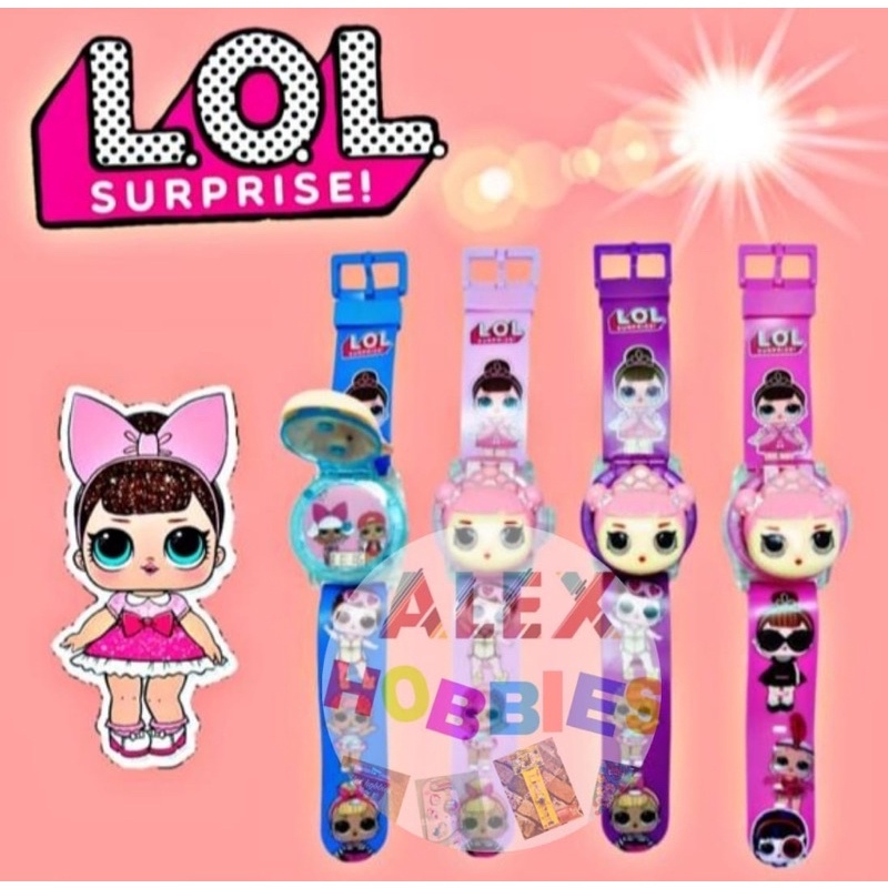 jam tangan anak perempuan model terbaru LOL / jam tangan anak lampu dan music LOL / jam tangan LOL t