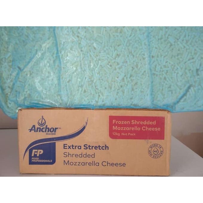 

(BISA COD) Anchor Mozarella Shredded Parut 1kg STOK TERBATAS Kode 10