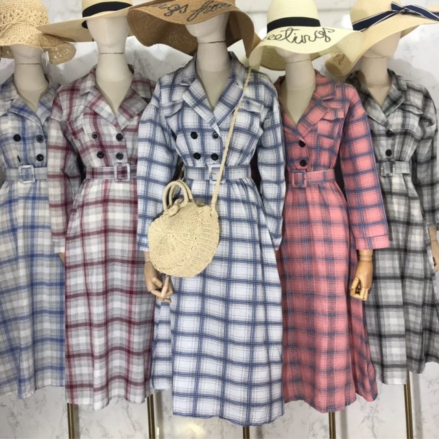 Dress Wanita : kotak import bahan tebal