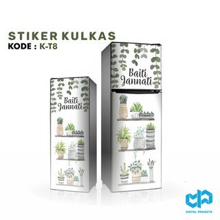 Hiasan Dapur Stiker Kulkas 1 Pintu 2 Pintu Tropical Hiasan Dapur Stiker Kulkas 1 Pintu 2 Pintu Tropical