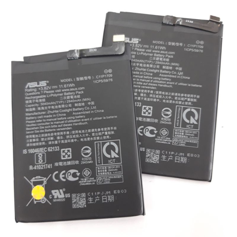 Battery Baterai Asus Zenfone Live L1 L2 C11P170 ZF 5 C11P1324 ZF 4 MAX PRO ZC554KL Kualitas Ori