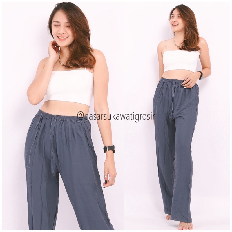 CELANA PANJANG KULOT POLOS BALI MURAH GROSIR
