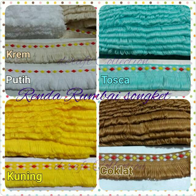 Renda Rumbai Songket per yard