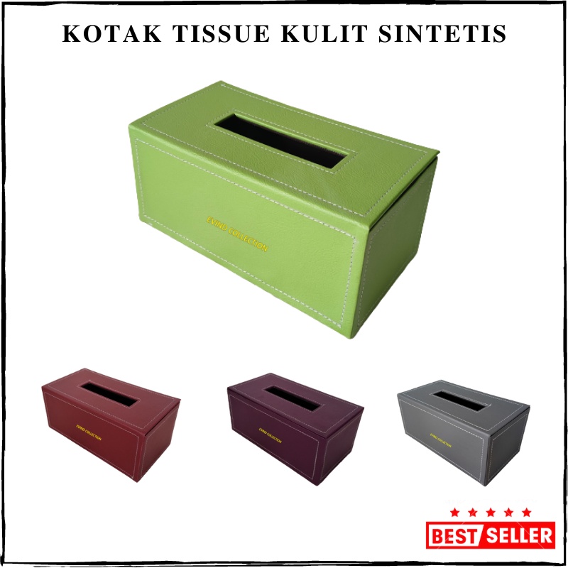 Wadah Tisu Isi 250 Sheet Kotak Tissue Kulit Sintetis Tempat Tisu