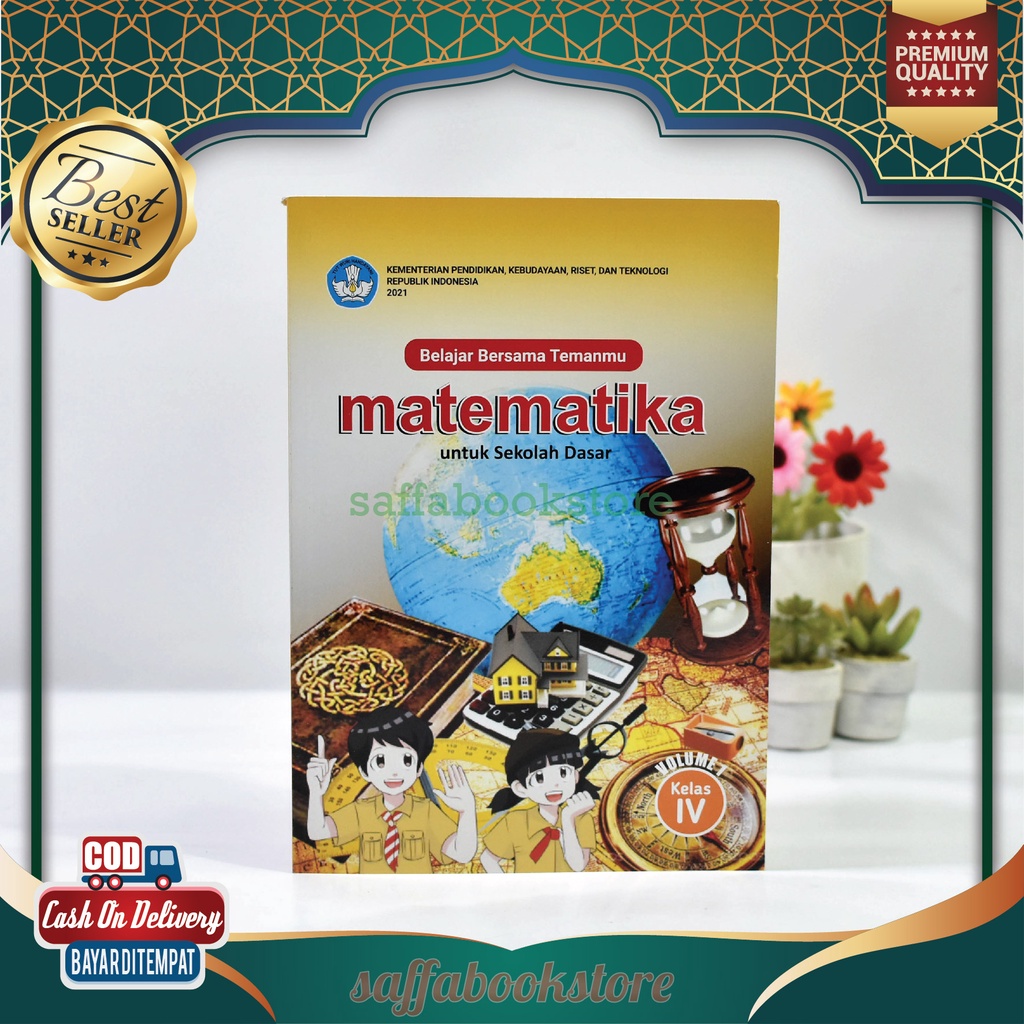 Buku Pelajaran Siswa Belajar Bersama Temanmu SD Kelas 4 IV Mapel Matematika MTK Volume 1 Kurikulum M