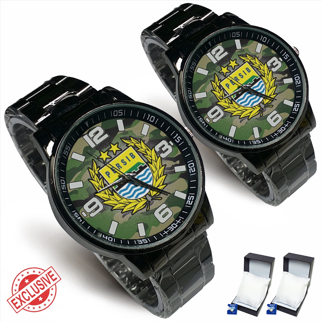 Jam Tangan Rantai Couple PERSIB - 2 (Keren)