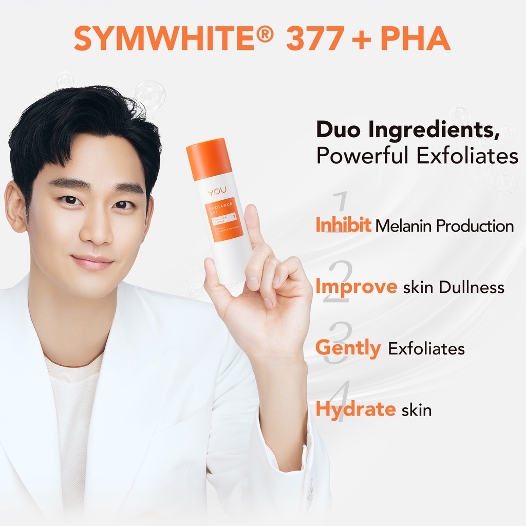 PAKET 1 SET YOU Radiance Up X KIM SOO HYUN | Pencerah Wajah Whitening BPOM