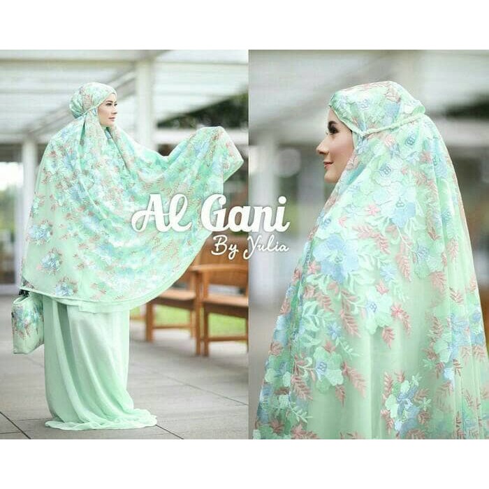 Stok Terbatas !!! Azurra Shop Mukena Nazwa Motif Dan Warna Cantik, Ori Algani, Limited Mekenah