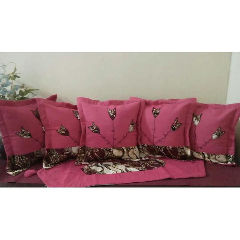 Set Sarung Bantal Kursi Batik