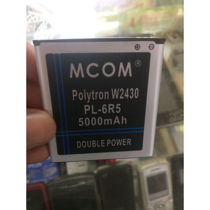 Battery Batre Baterai Double Power Mcom Polytron PL6R5 PL-6R5 W2430 Wizard Twins Quadra