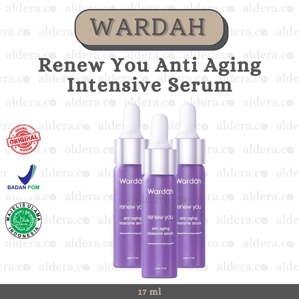 WARDAH Renew You Anti Aging Intensive Serum — Face Serum Wardah , Serum Wajah Wardah , Facial Serum
