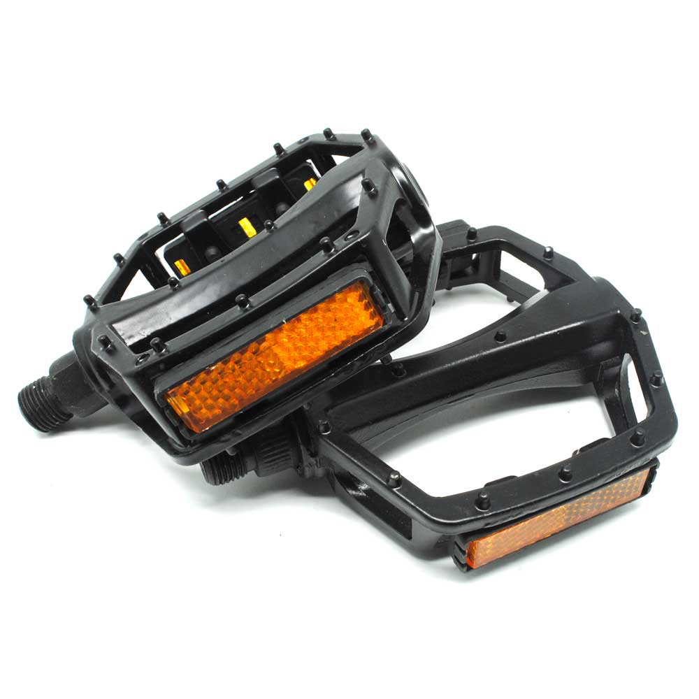 Set Pedal Sepeda Aluminium Antislip - Hitam