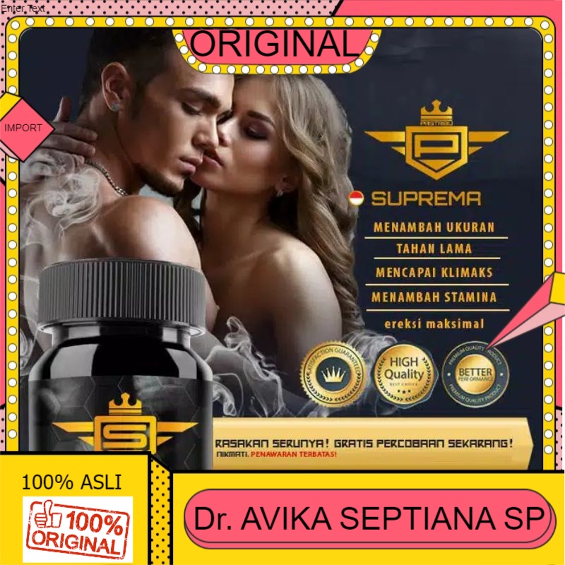 100% ASLI SUPREMA - SUPREMASI ASLI ORIGINAL 100% TESTO ULTRA XTAMINA VIMAX VITALITAS OBAT PEMBESAR K