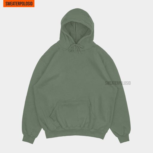 SWEATERPOLOSID  Hoodie Jumper Size M - XXL ( Pria & Wanita )-OLIVE